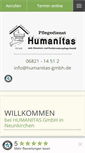 Mobile Screenshot of humanitas-gmbh.de